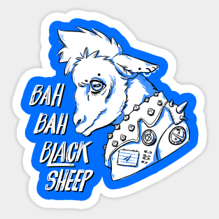 Bah Bah Black Sheep (B&W) Sticker